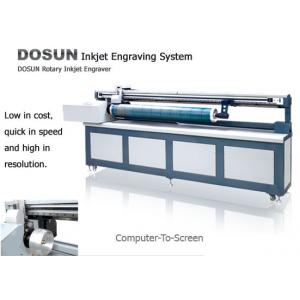 China Textile Industrial Digital Rotary Inkjet Engraver , Computer-to-screen Inkjet Screen Engraving Machine wholesale