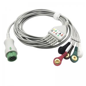 China Mindray Beneview T5 / T8 ECG Patient Cable For Datascope 4.0mm Diameter supplier