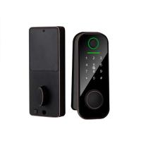 China Office Glass Door No Opening No Wiring Fingerprint Lock Smart Electronic Access Lock on sale