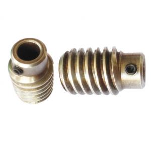 China Cylindrical Industrial Precision Worm Gears Brass Steel Material supplier