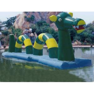 China Giant Green Dragon Obstacle Course, Inflatable Water Challenge sports supplier