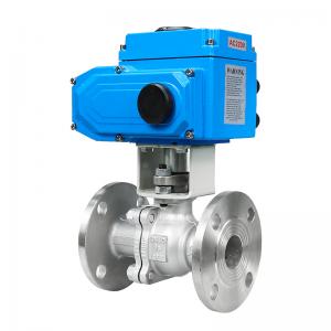 China 2 Way Electric Motorized Valve 2 Inch 4 Inch SS304 With Electric Actuator supplier