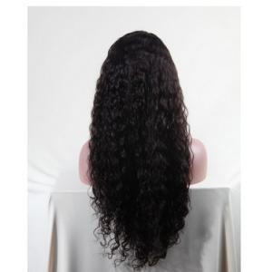 China Remy Brazilian Human Hair deep curly virgin hair 1b# 2# 4# / Wavy Lace Front Wigs supplier