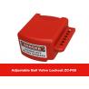 OEM Red Color 3 Lock Holes 210G Adjustable Flanged Ball Valve Lock Out