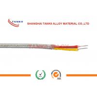 China Fiberglass Insulated Type K Thermocouple Wire With Tailor - Made Color Code on sale