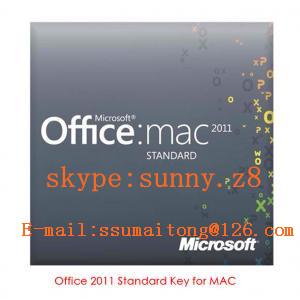 Clé de service de logiciel de bureau professionnel pour la norme de Mac 2011 de bureau