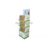 China Water Cup Shaped Cardboard Retail Floor Display Stands With 3 Stackable PDQ wholesale