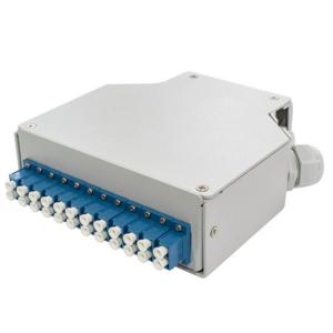 China 24 Core Fiber Optic Din Rail Terminal Box With 12 Pcs Lc/Apc Duplex Aadapter supplier