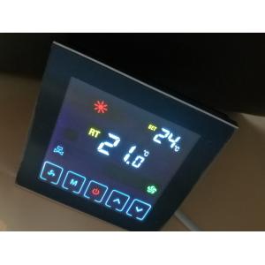 China 3/2 Way Valve Control Fan Coil Unit Thermostat With Colorful LCD Display supplier