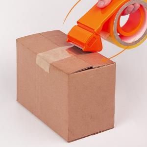 China Portable Packing Tape Cutter ABS Material Orange Color 50x40mm Tape Size supplier