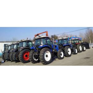 China 4wd 4*4 used farm tractors with loaders flat tyre  steering hydraulic tractor with front end loader tractor supplier