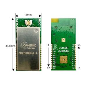 2.5uA Wireless 3.0 Ti CC2530 ZigBee Module 20dBm PCB Antenna