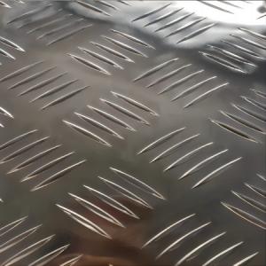 Rustproof 5052 Aluminium Checkered Plate Sheet For Building 1500mm
