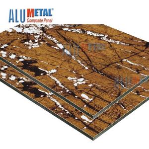 1220mm 0.6 Mm Marble Aluminum Composite Panel AA3003 ACP Sheet Cladding