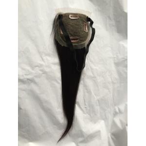 China Wholesale Silky Straight  Indian Remy Hair Lace Closure With Clips supplier