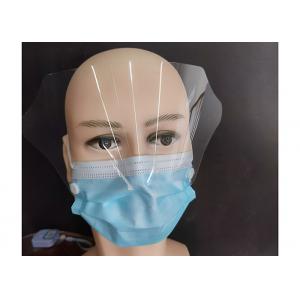 Plastic Transparent Double Sides Anti Oil Splash Anti Fog Face Shield Portable