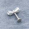 China Lèvre supérieure de noeud d'arc d'ODM perçant de doubles gemmes claires de Zircon de triangle de Labret wholesale