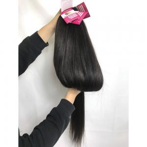 China 100% Raw 10A Virgin Peruvian Remy Human Hair Weave 100g / Piece Natural Black supplier
