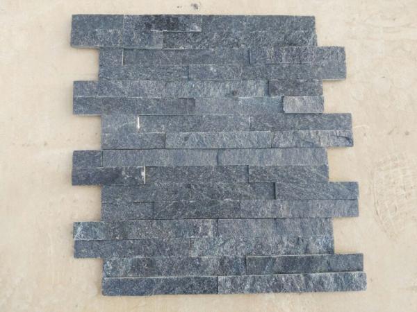 Classic Natural Black Quartzite Ledgestone Slate Type High Performance