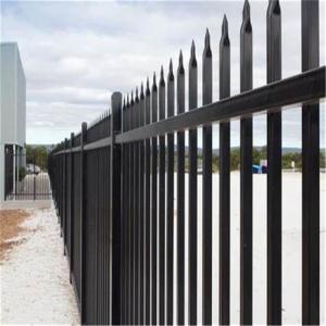 6 Feet Wrought Iron Picket Steel Fence Panel High Strength 1.2mx1.8m