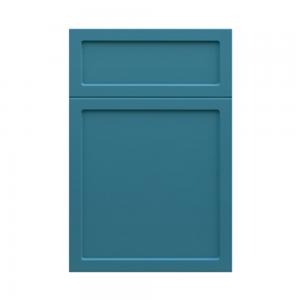 Solid Color / Wood Grain Bathroom Cabinet Doors Mdf Pressed By Pvc Film