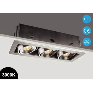 China Ajudstable LED Downlights Triple Head 21W COB Square LED Recessed Light Five Years Warranty supplier