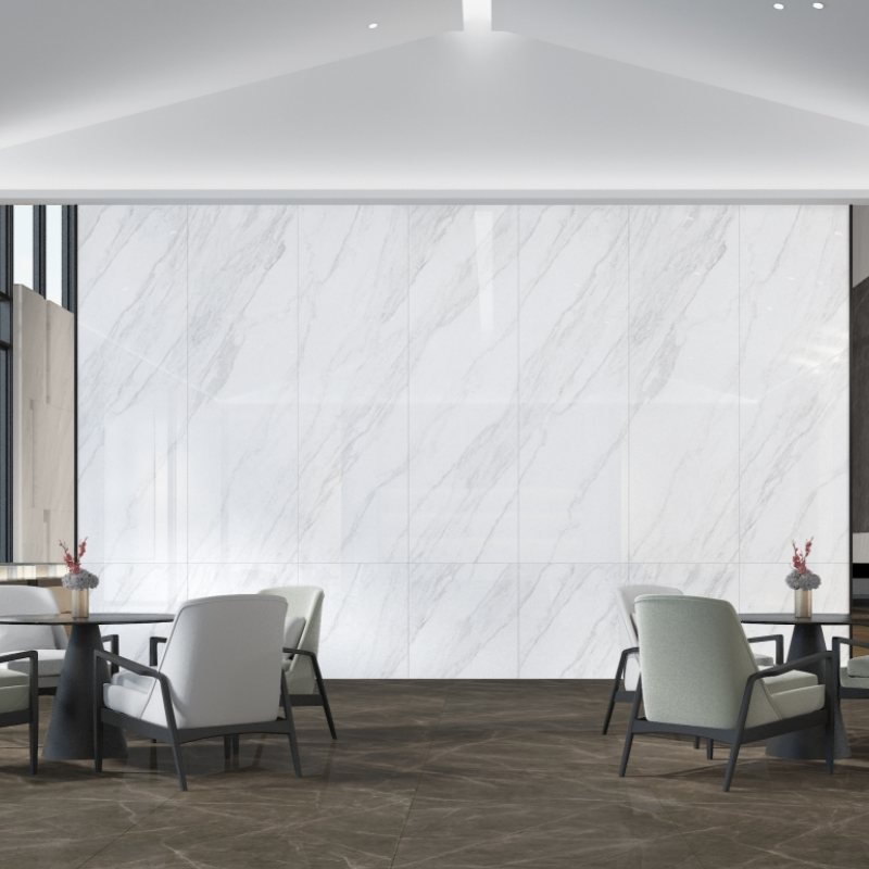 Modern Simple Style Indoor Porcelain Tiles with 4 Patterns and Glossy/Matte Finish in 800x2600mm Size