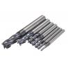 China 8 / 10 mm Milling Cutter Tungsten Square Cutting End Mill With 4 Flutes wholesale