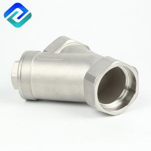 China NPT Female CF8M SS Y Strainers Water Pipe Thread Filtering supplier