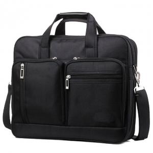 China Black Color Men Laptop Messenger Bags Oxford Material Custom Color With Logo supplier