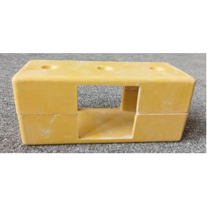 50mm FRP Square Tube Connector Four Way SMC Moulded Accessaries For Construction Usage