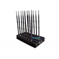 China 14 Channels Powerful Cell Phone GPS Jammer 35w Block 2G 3G 4G WiFi VHF UHF on sale