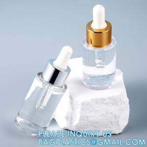 China Glass Dropper Plastic Serum Bottle Essence 20ml 30ml 50ml, Tincture Bottles, Essential Oils, Travel Storage supplier