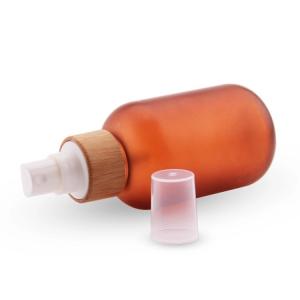 China Bamboo 18/410 Perfume Pump Sprayer , Non Spill Crimp Sprayer For Lotion Pump supplier