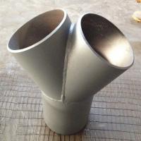 China Equal Diameter Y Tee Butt Welded Pipe Fittings 8  Sch40 S30408 ASME B16.9 Shorts Tee on sale