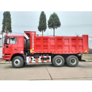 China SHACMAN F3000 Heavy Duty Dump Truck 6x4 400 EuroII Red Tipper WEICHAI engine supplier