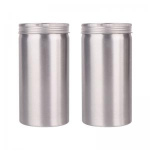 Food Safe 10ml To 300ml Aluminum Canisters Cylinder Coffee Bean Tea Jar Packaging