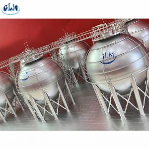Stainless Steel LPG Spherical Storage Tank , Dish Head