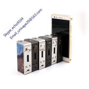 Ultron stabilized wood mod dna 40 chip GEM Box Mod with 1:1 Magma reborn clone hobo v3 rda