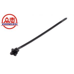 China Black Automotive Cable Ties Plastic Tie Straps Curved Head Design supplier