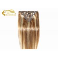 China Hot Sale 18 Clip In Hair Extensions for sale - 45 CM Piano Full Set 8 Pieces of Remy Hair Extensions Clips-In for Sale on sale