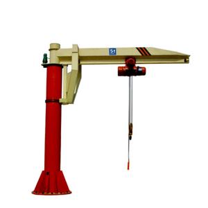 China Slewing Arm Pillar Mounted Jib Crane , High Safety Post Mounted Jib Crane supplier