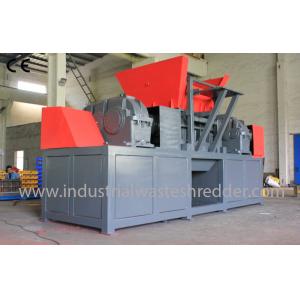 China Double Shaft Heavy Duty Cardboard Shredder , Cardboard Carton Shredder Machine supplier