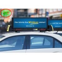 China P4 Waterproof IP65 Video Car LED Sign Display , taxi roof led display on sale