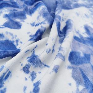 Antibacterial Spring Summer Fabrics 21s 80*60 180gsm Tie Dyed Soft Washed Denim