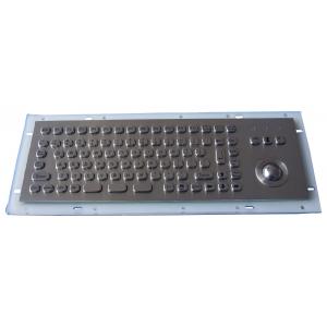 China Industrial Metal Kiosk Compact Keyboard with Ruggedized Trackball supplier