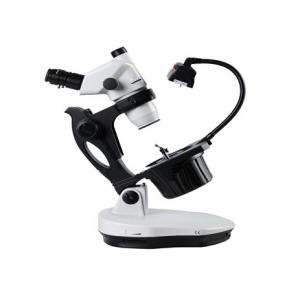 7W 0.6X 100mm Trinocular Stereo Zoom Microscope For Jewelry Setting