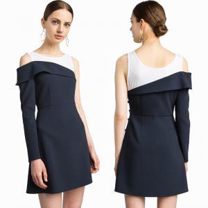 China New Design High Quality Mercer Tank Navy One Shoulder Blazer Classic Style Dress for Women supplier
