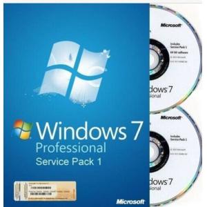 China microsoft windows 7 professional 32 bit full version DVD with 1 SATA Cable supplier