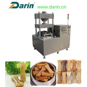 China Natural , Bleached , Smoked Pressed Rawhide Bones Punching Machine For Pet supplier